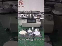 4 試験ステーション SATRA TM31 44mm Abrasion Head を搭載したマルティンデール磨きテスト機