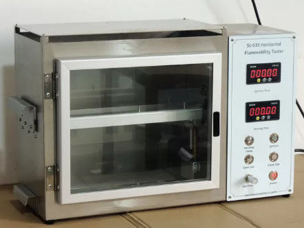 購入 ISO 3795 ASTM D5132 横向燃焼性試験装置 繊維 横向燃焼性試験装置 オンライン製造