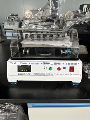 購入 JIS L0849 II Gakushin 表面摩擦色強度テスト 作業ステーション6台 2N 負荷と30r/min 速度 オンライン製造