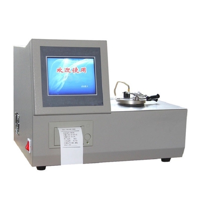 ASTM D3828オイルの分析の試験装置低温8inのスクリーンの閉鎖したコップの引点火のテスター