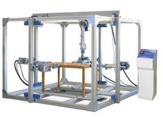 5本の空気シリンダーPLC制御家具の試験装置、テーブルの家具の試験機
