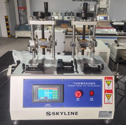 お買い得 8 Stations Pneumatic Button Life Tester with Touch Screen Control for Key Durability Testing オンライン