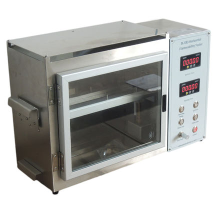 火のノズルDia9.5mmの横の燃焼性のテスター、FMVSS 302の燃焼性の試験機